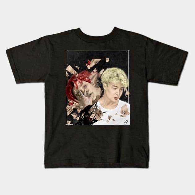 Jimin (BTS) - Psychological Thriller inspired Kids T-Shirt by dangerbeforeyou